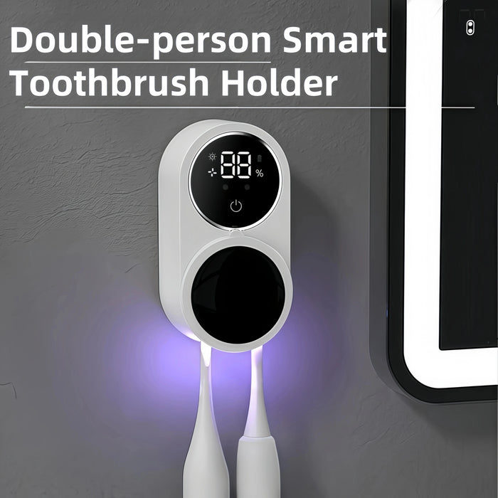 Suporte Recarregável com Luz UV para Escovas de Dentes