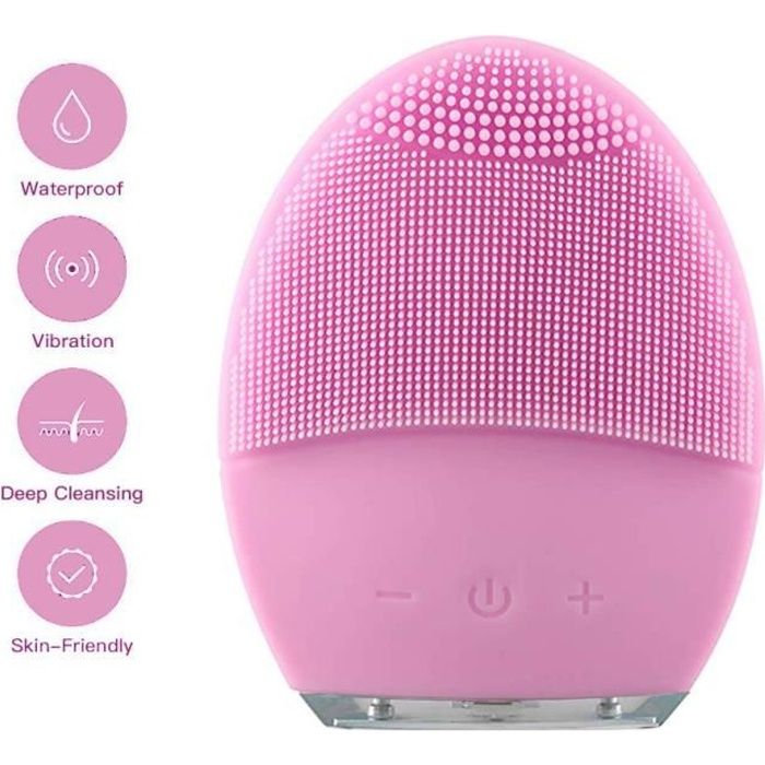 Escova Elétrica para Limpeza Facial com Vibração Sônica